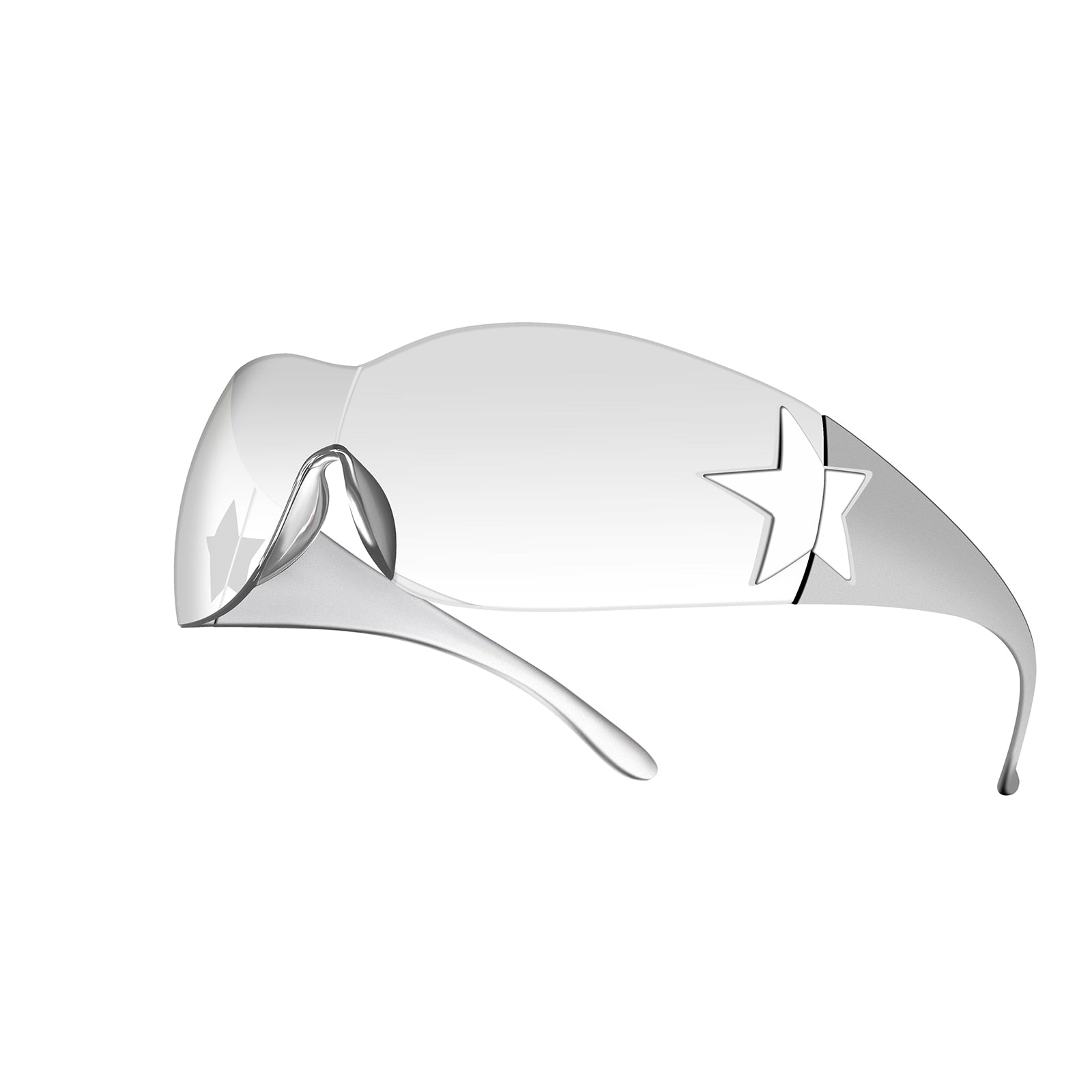 Wrap Hollywood Star Sunglasses Punk Rebel Rocker Y2K