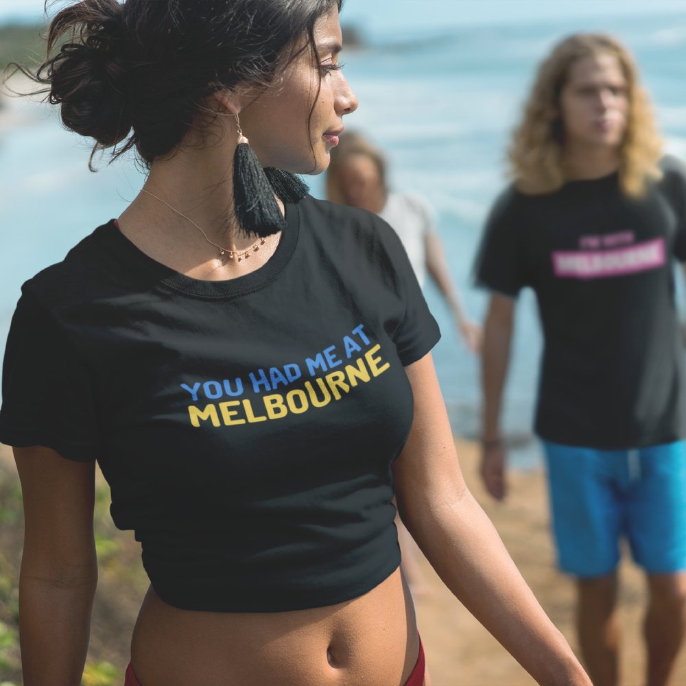 "You Had Me At Melbourne" Women's Crop T-shirt Famous Funny Jerry Maguire Movie Quote