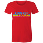 Forever Melbourne - Women's Colourful Rainbow T-shirt