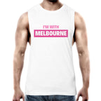 Men's Tank Top "I'm With Melbourne" - Workout Gym Wear Singlet