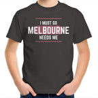 Funny Kids Superhero T-shirt "Melbourne Needs Me" Unisex Tee