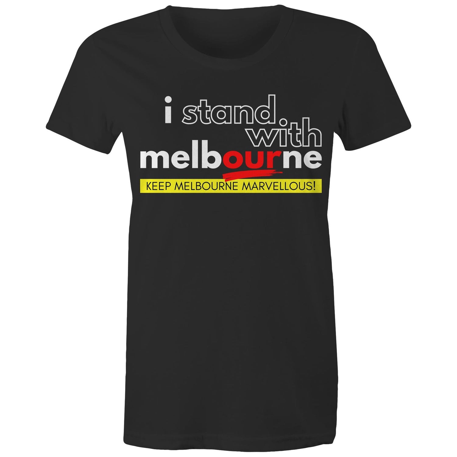 "I Stand With Melbourne" - Women's Motivational T-shirt