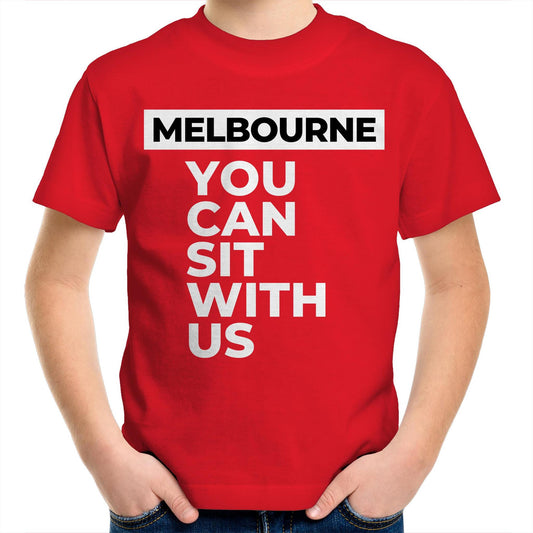 Kids Inspirational T-shirt "You can sit with us Melbourne" - Boys & Girls Youth Crew Tee