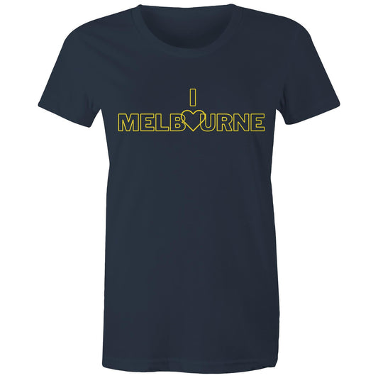 "I Love Melbourne" - Women's City Statement T-shirt-Keep Melbourne Marvellous Official Store