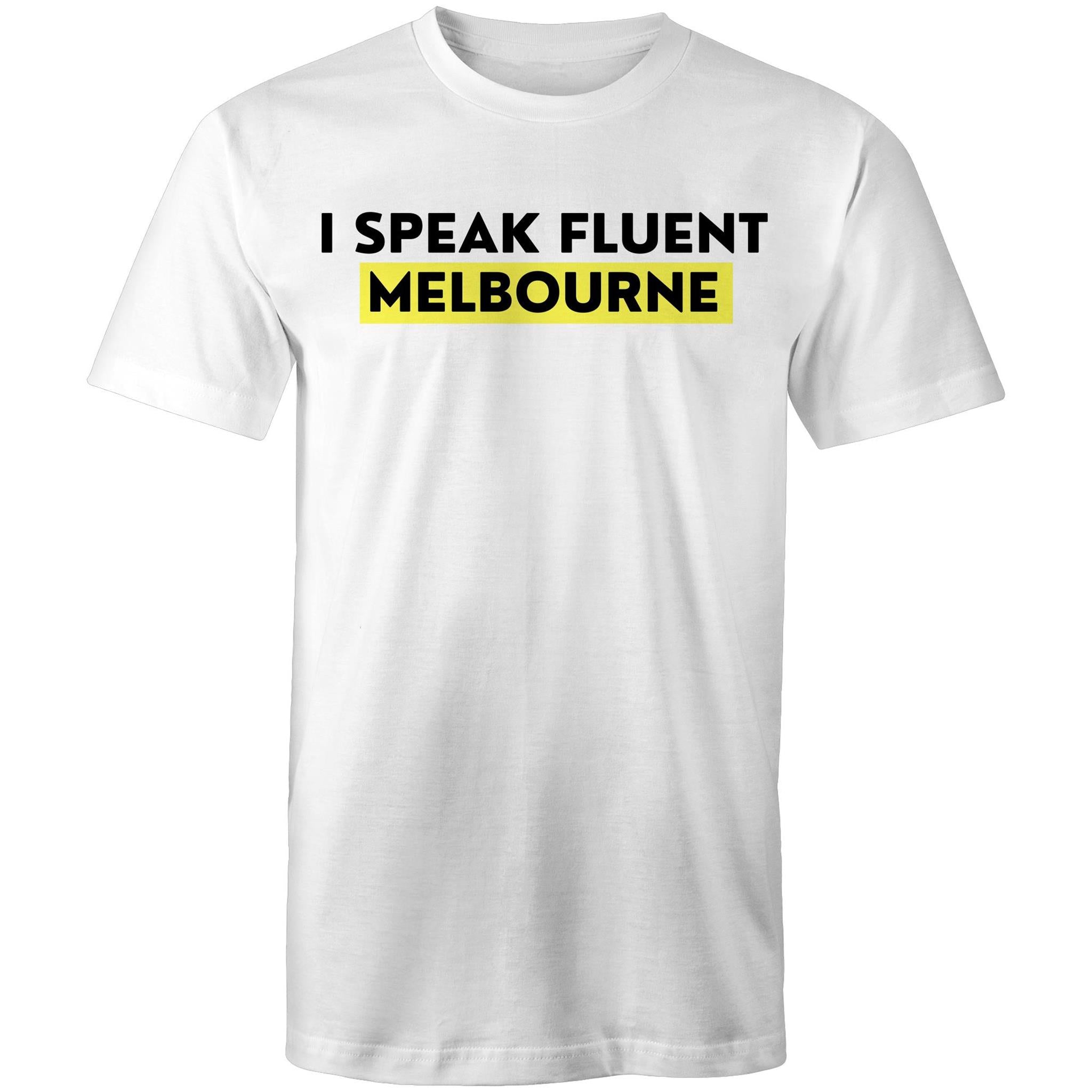 Funny "I Speak Fluent Melbourne" T-shirt Plus Sizes