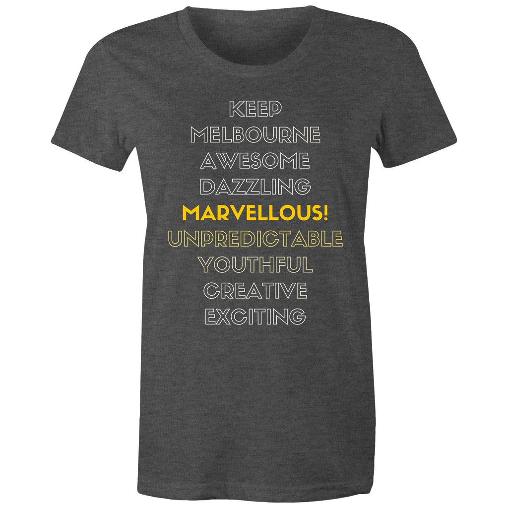 Women's T-shirt Melbourne Awesome Marvellous Dazzling Slogan Tee