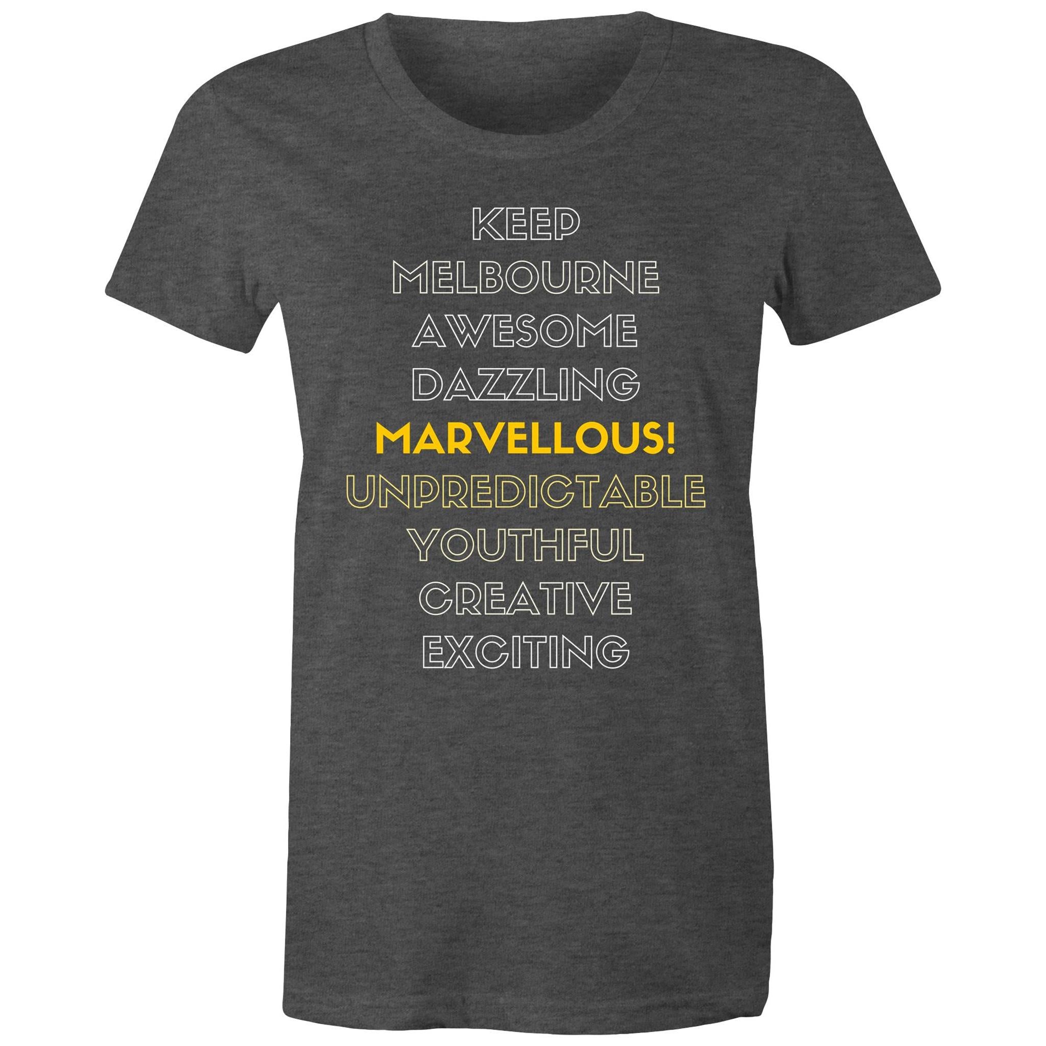 Women's T-shirt Melbourne Awesome Marvellous Dazzling Slogan Tee
