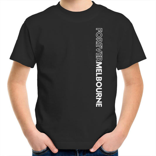 Forever Melbourne - Kids Vertical Slogan Youth Crew T-Shirt Children's Clothing Melbourne City