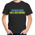 Forever Melbourne - Kids Fun Youth Crew Colorful T-Shirt