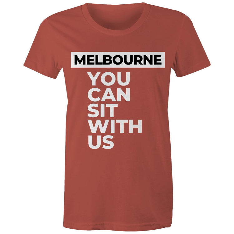 Funny "You can sit with us Melbourne" - Inspirational Motivational Women's Ladies T-shirt