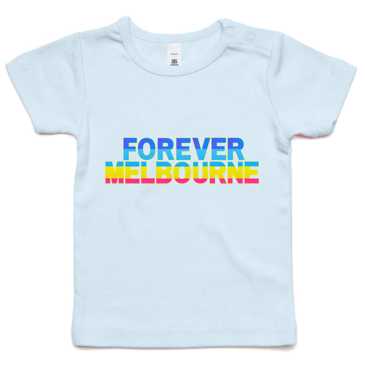 Forever Melbourne - Kids Infant T-shirt Fun Multicolour Rainbow Colourful