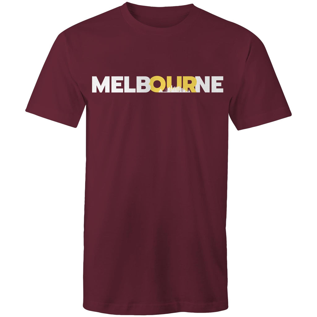 Melbourne City Skyline Men's T-Shirt Plus Sizes