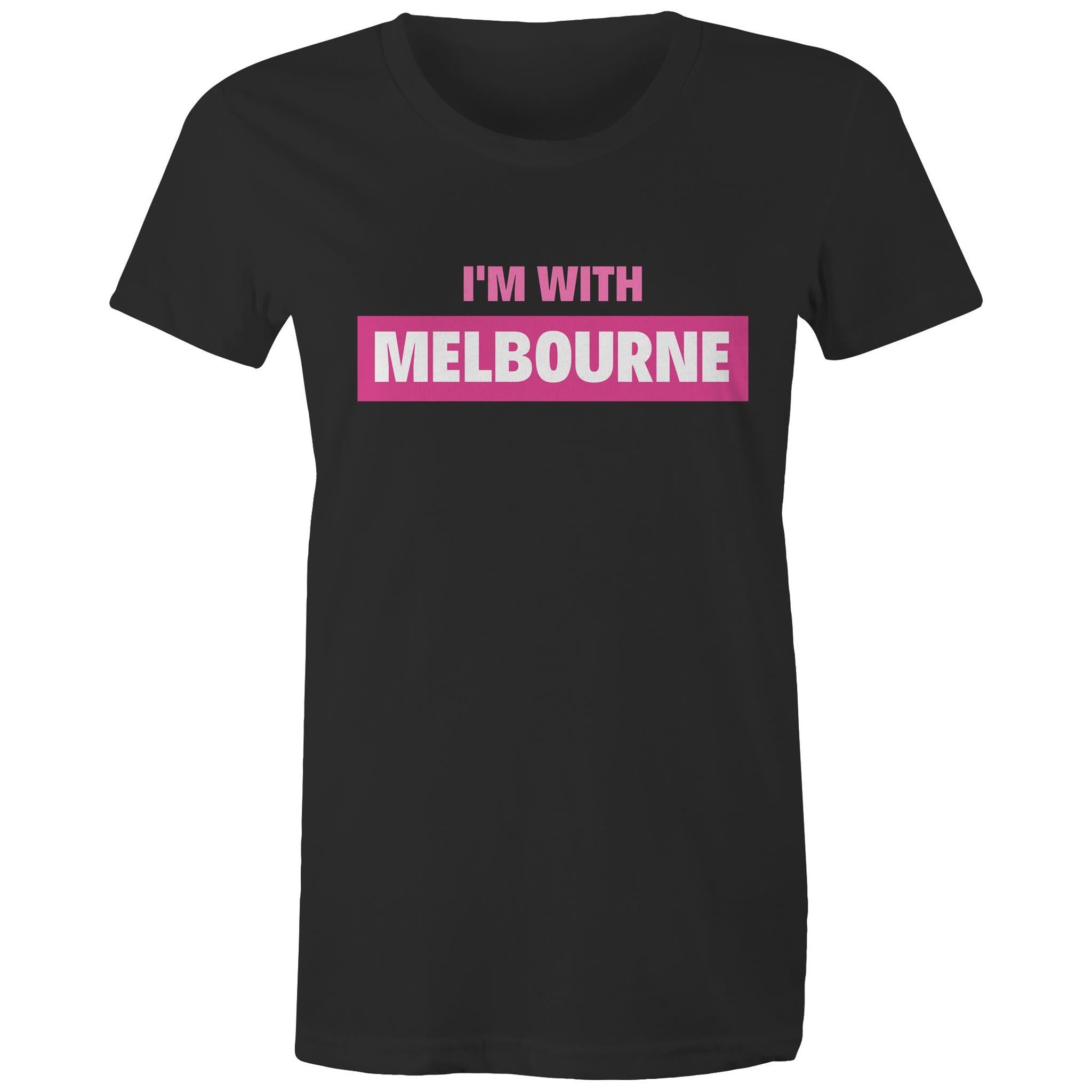 Women's T-shirt "I'm With Melbourne" Slogan