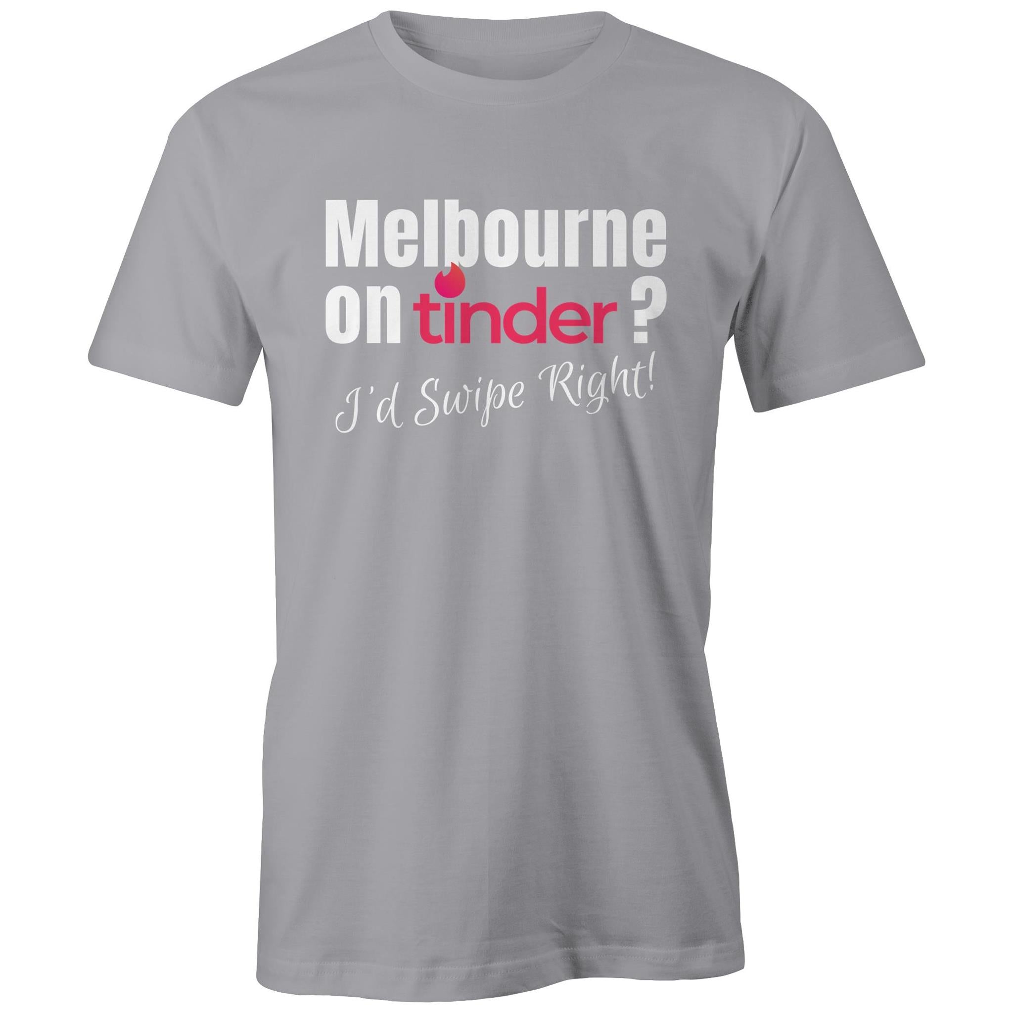 Funny Men's T-shirt Melbourne Tinder Dating App - Date Night Singles Tee