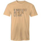 Men's T-shirt "Be Marvellous No One Gets Hurt" - Positive Motivational Top