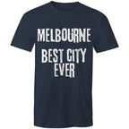 Men's T-shirt "Melbourne Best City Ever" Slogan Grunge Tee