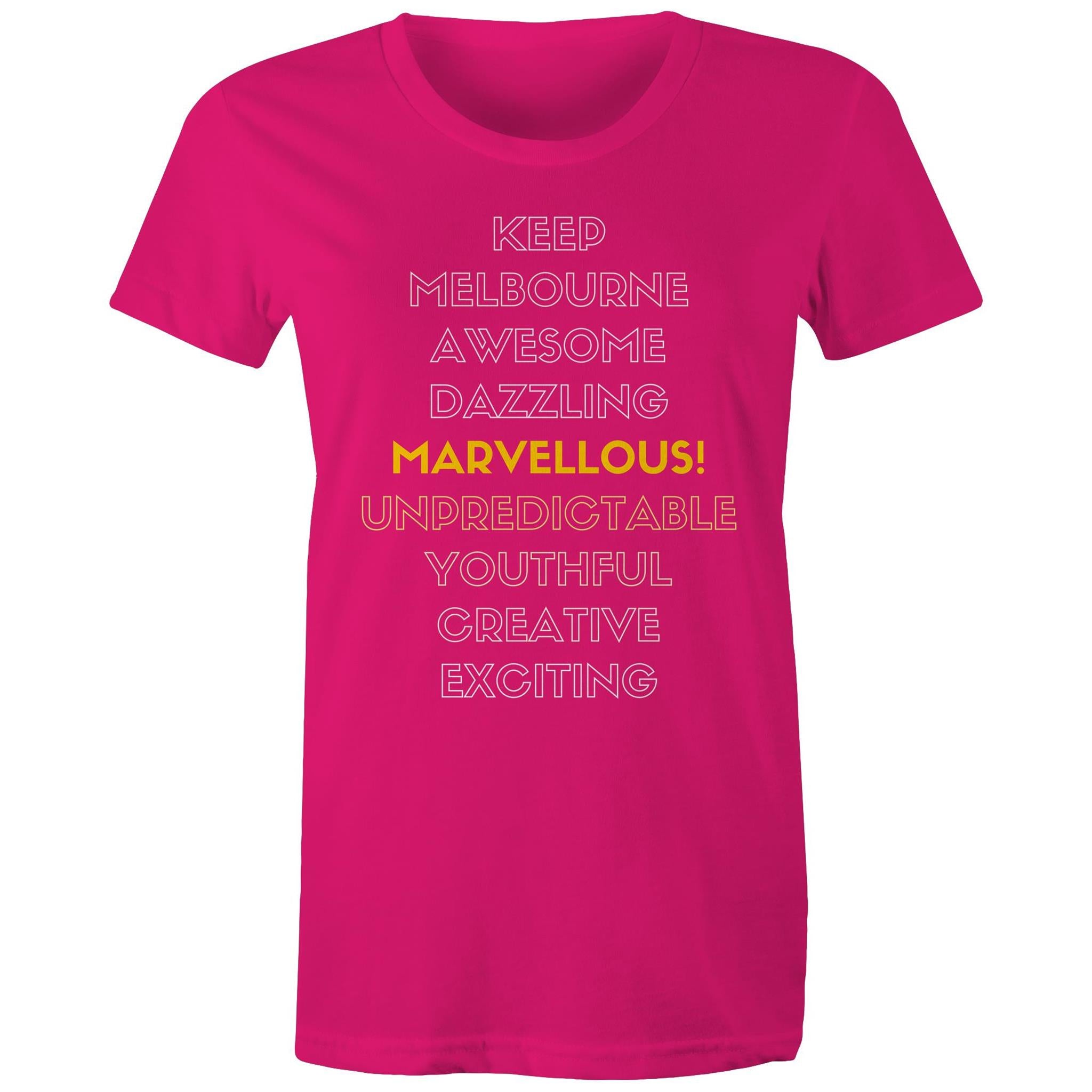 Women's T-shirt Melbourne Awesome Marvellous Dazzling Slogan Tee