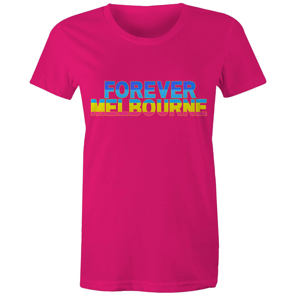Forever Melbourne - Women's Colourful Rainbow T-shirt