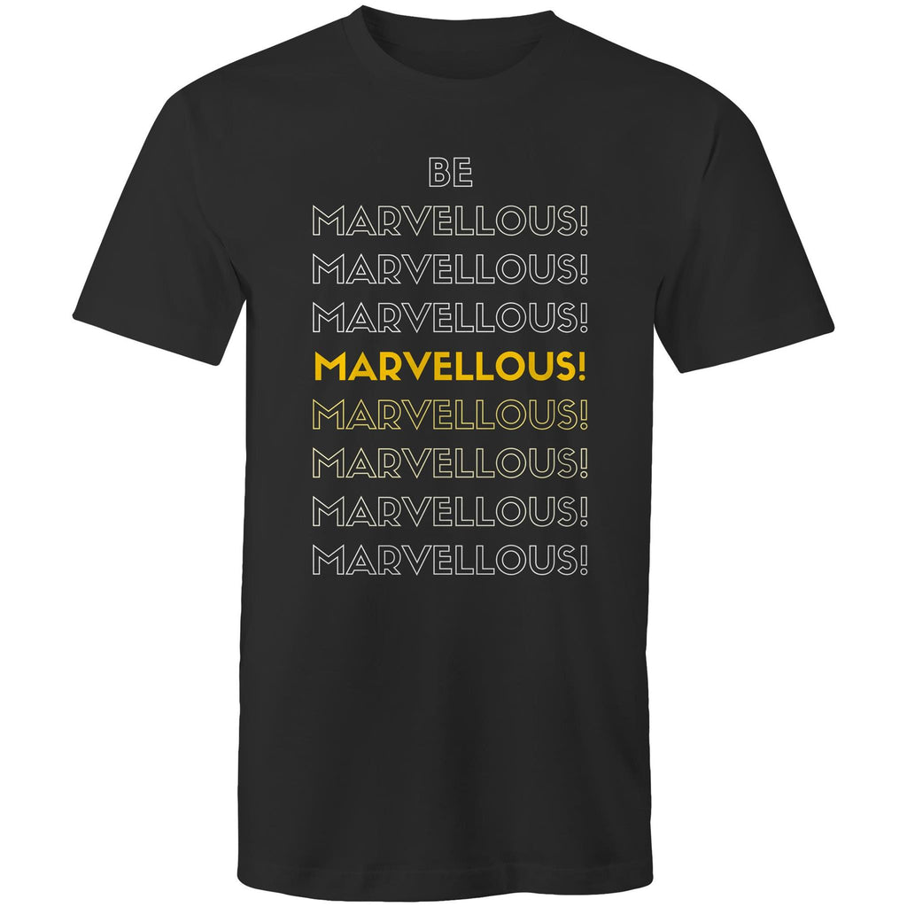 Positive "Be Marvellous!" Men's Motivation T-shirt Plus Sizes