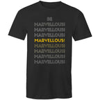 Positive "Be Marvellous!" Men's Motivation T-shirt Plus Sizes