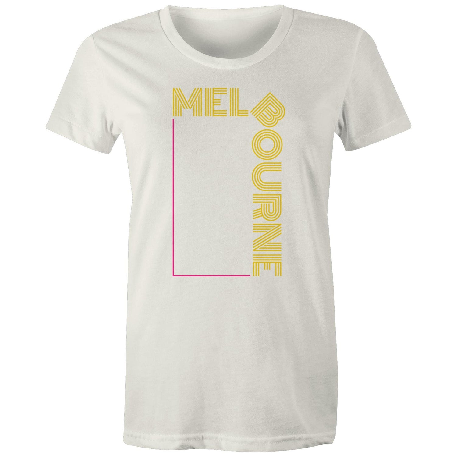 Melbourne - Women's Pop Culture Slogan T-Shirt Organic Eco-Friendly Quality Cotton