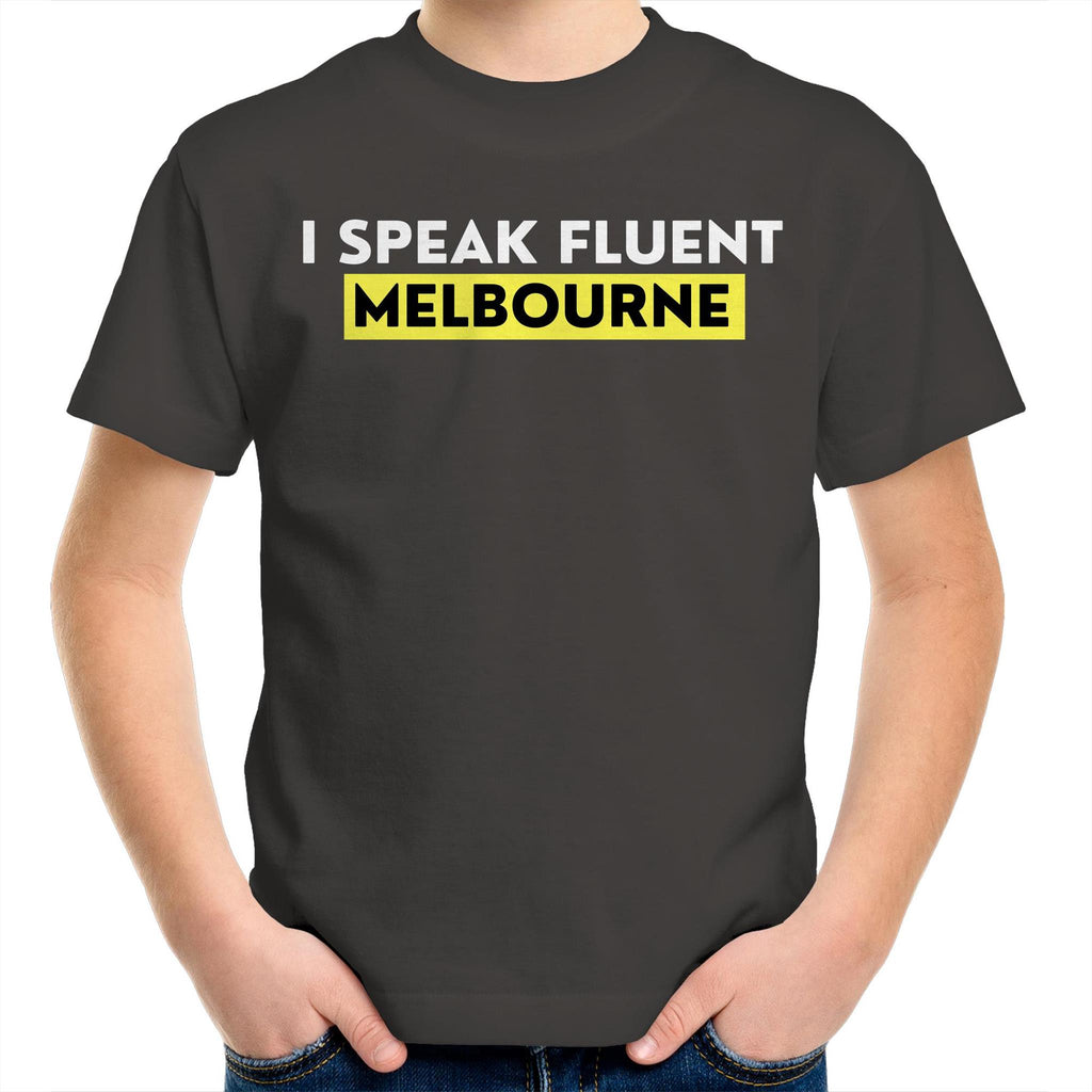 Funny Kids T-shirt "I Speak Fluent Melbourne"