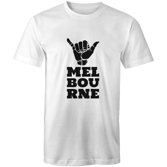 Trendy "Melbourne Shaka" Hand Gesture - Men's T-shirt Design Tee