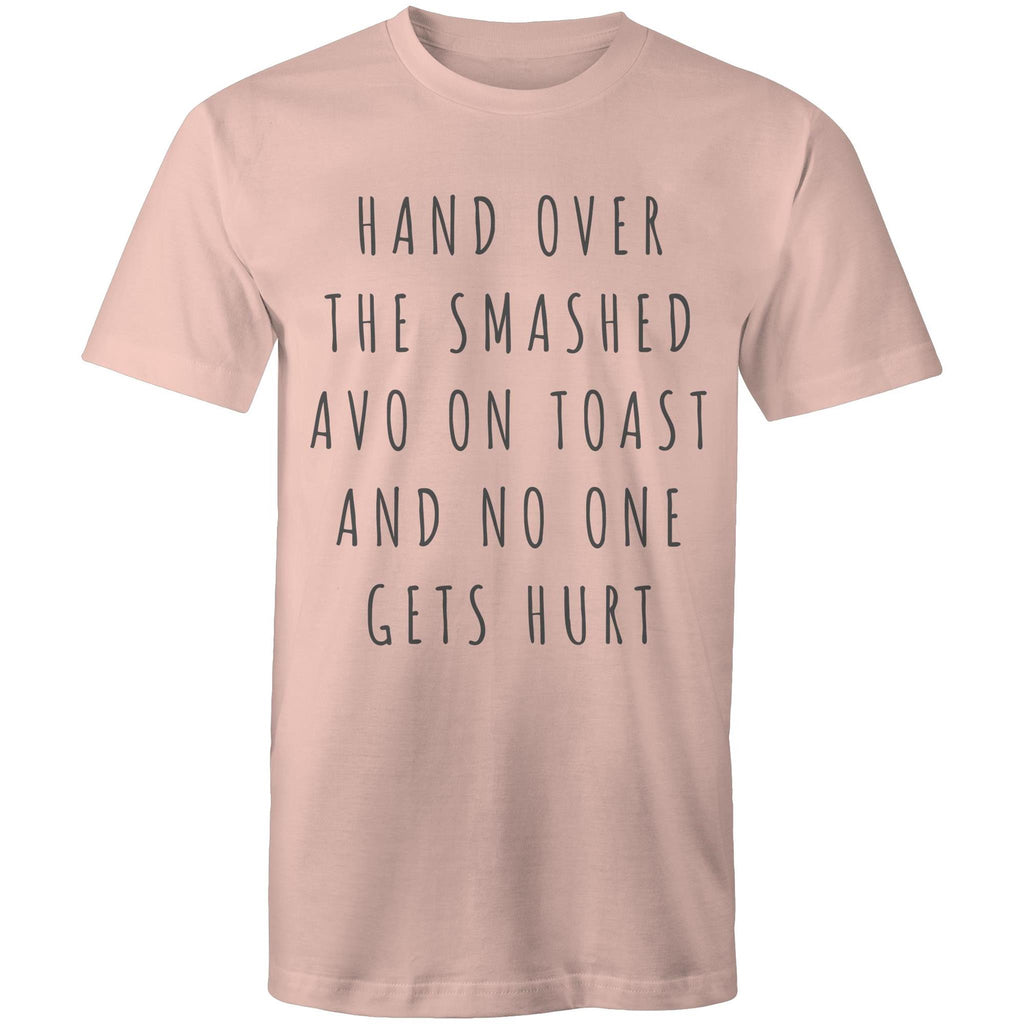 Funny Men's Breakfast T-shirt "Hand Over Smashed Avocado No One Gets Hurt"