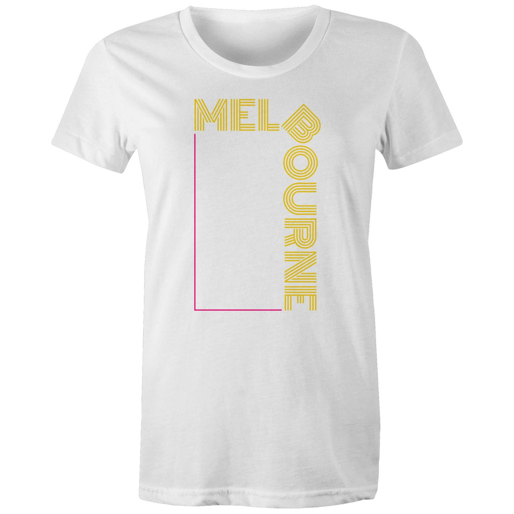 Pop Culture Melbourne T-Shirt - Art Deco Design Women's Tee