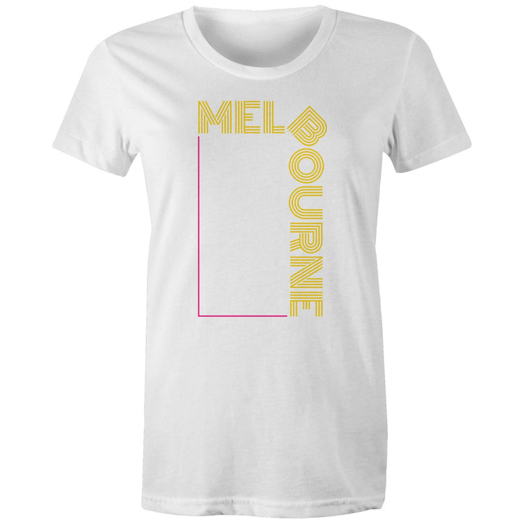 Melbourne - Women's Pop Culture Slogan T-Shirt Organic Eco-Friendly Quality Cotton