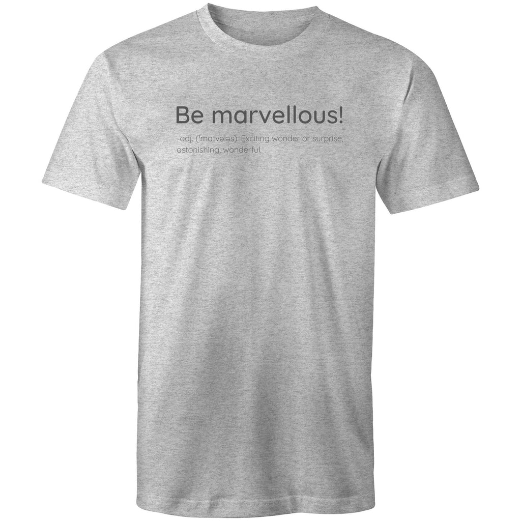 Be Marvellous! Dictionary Definition - Men's T-shirt Motivation Slogan Plus Sizes