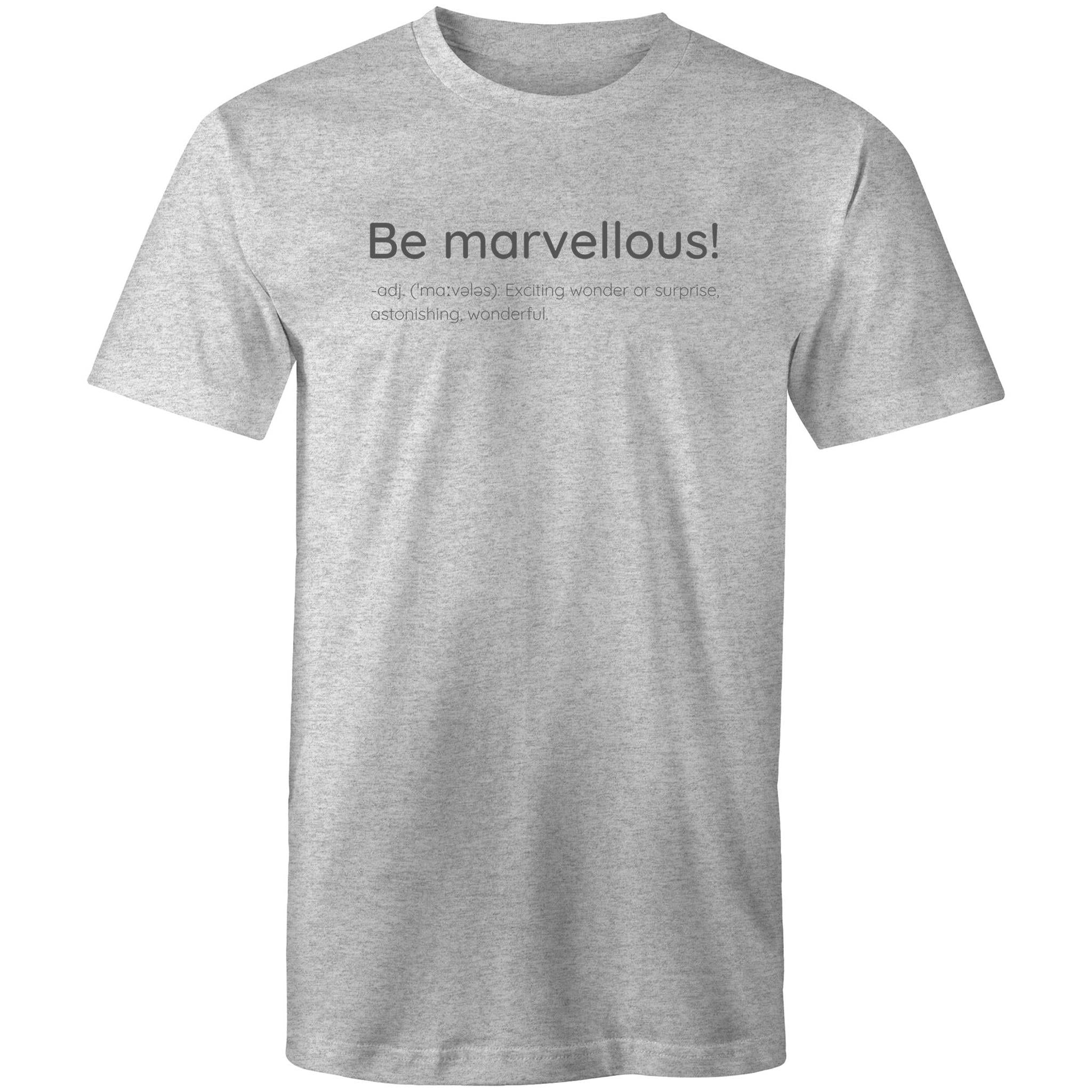 Be Marvellous! Dictionary Definition - Men's T-shirt Motivation Slogan Plus Sizes
