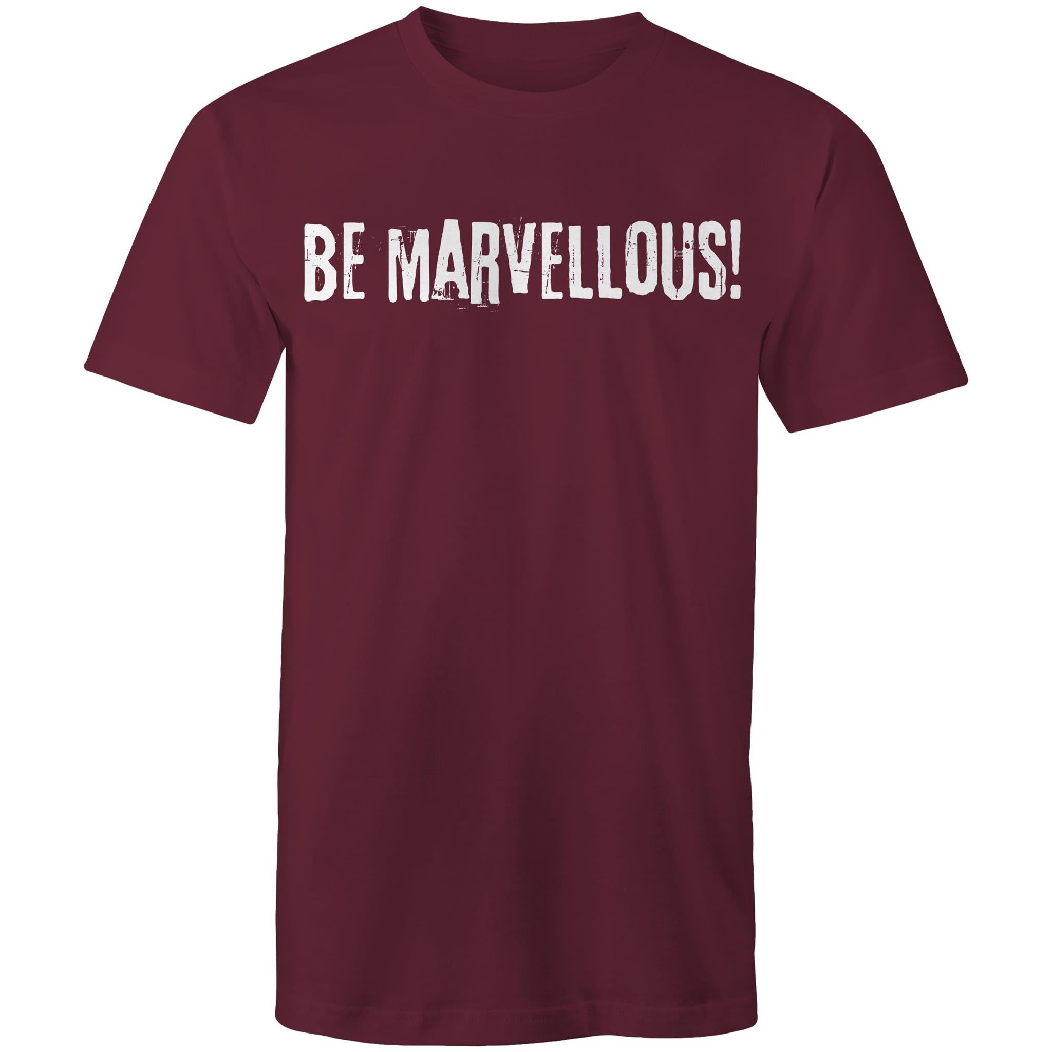 Be Marvellous! - Grunge Grafitti Lettering T-shirt Motivation Plus Sizes