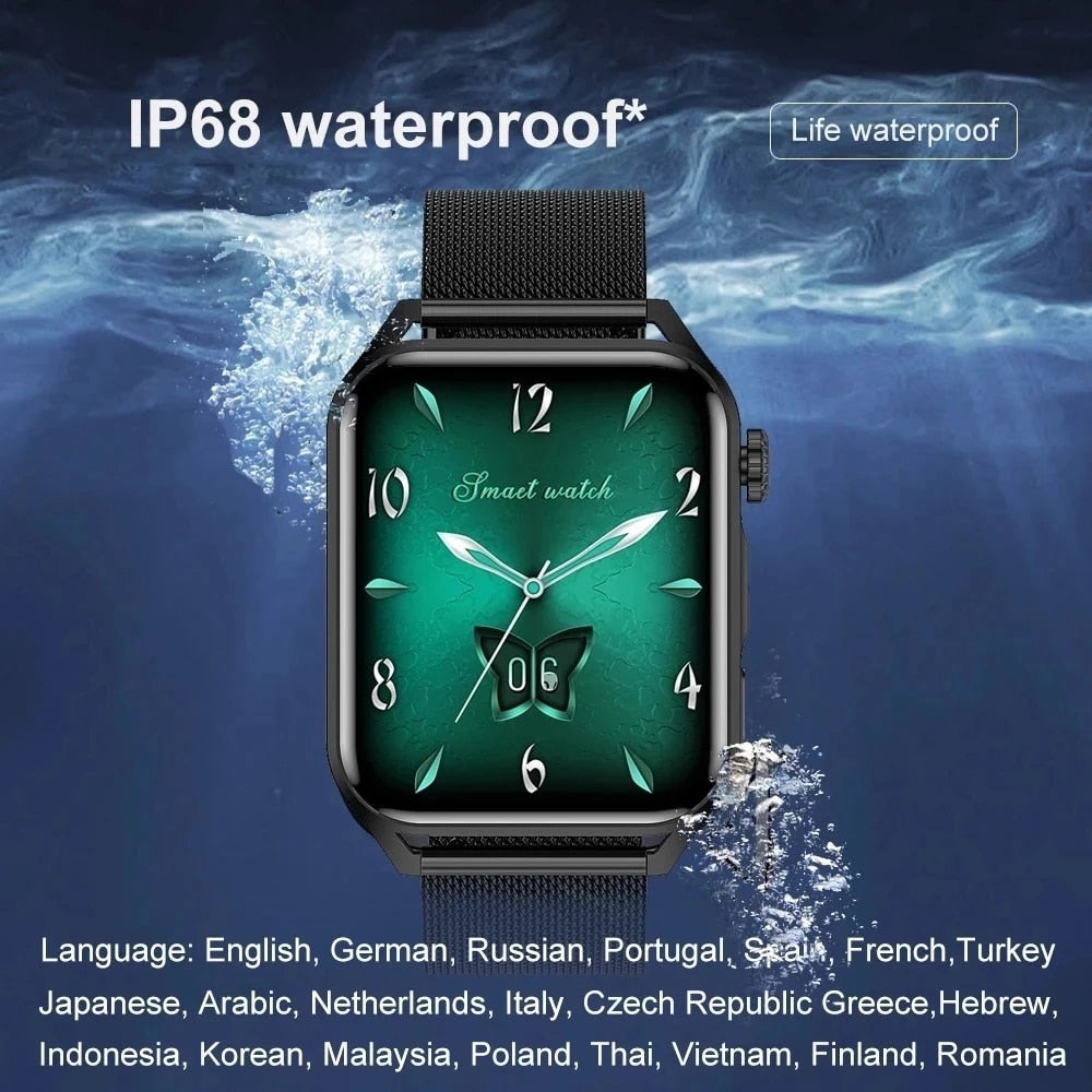 Smart Watch Split-Screen Always On HD Display Ultra Thin