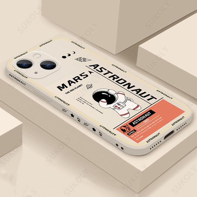 iPhone Case Astronaut Mars Phone Cover Space Jacket