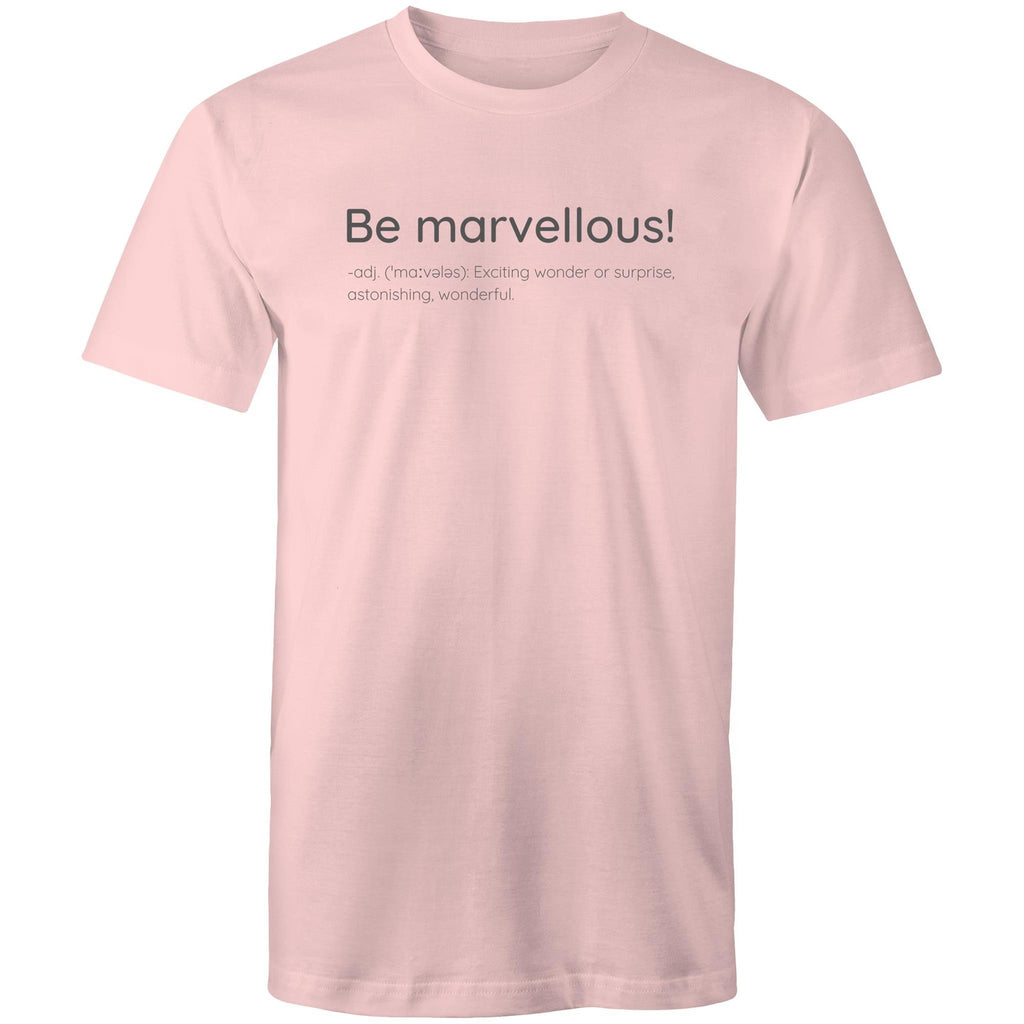 Be Marvellous! Dictionary Definition - Men's T-shirt Motivation Slogan Plus Sizes