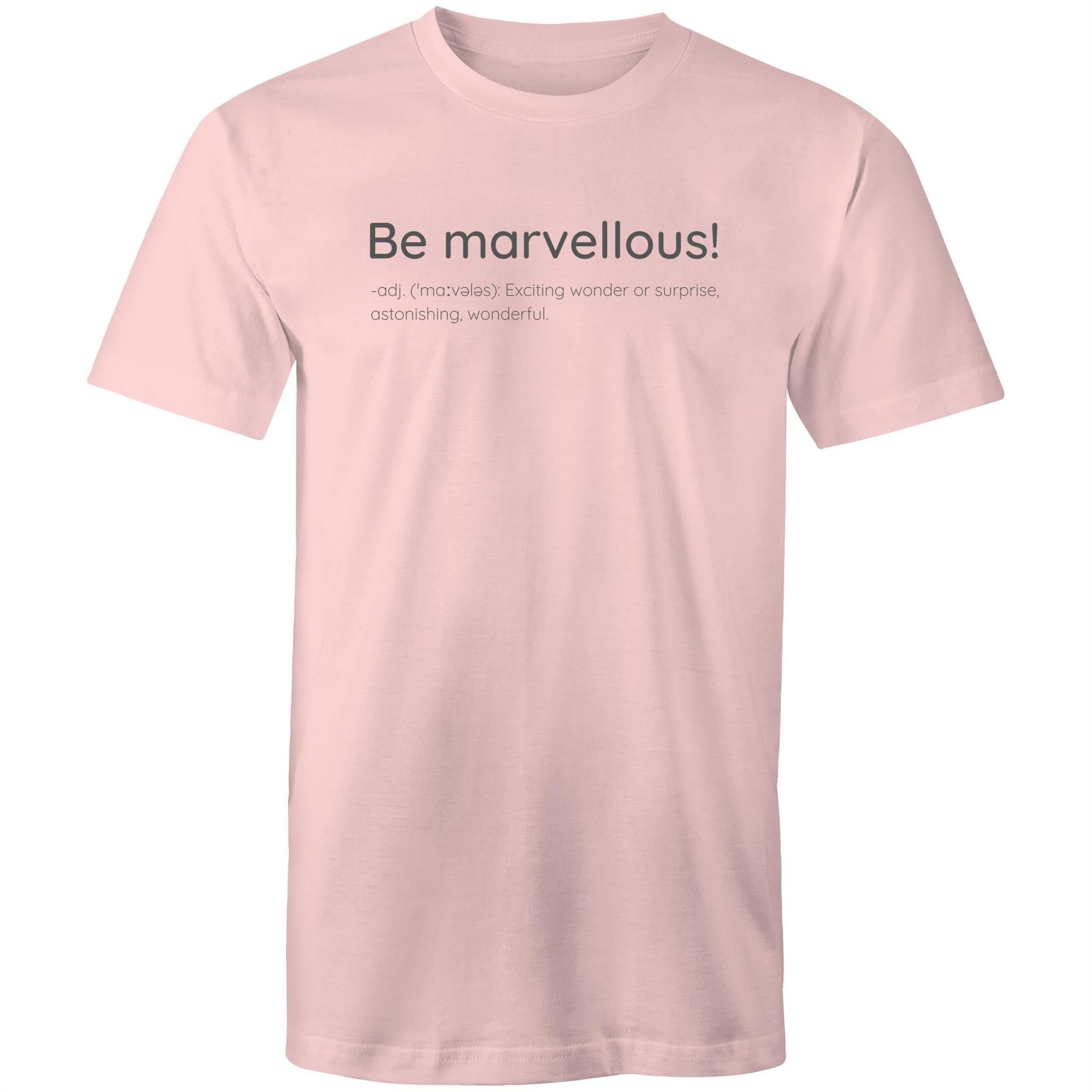 Be Marvellous! Dictionary Definition - Men's T-shirt Motivation Slogan Plus Sizes