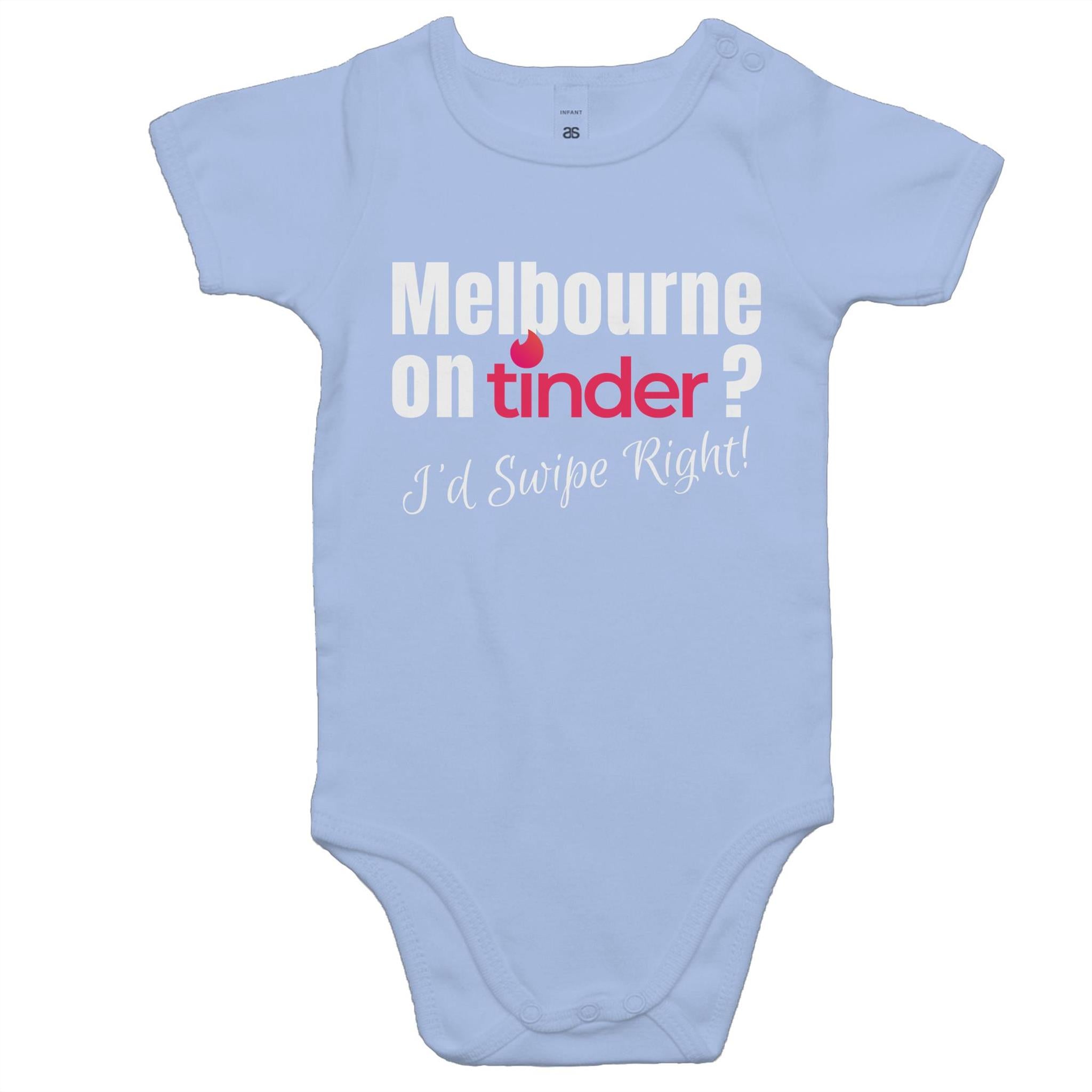 Funny Baby Romper Melbourne Tinder Dating App - Toddlers One-Piece
