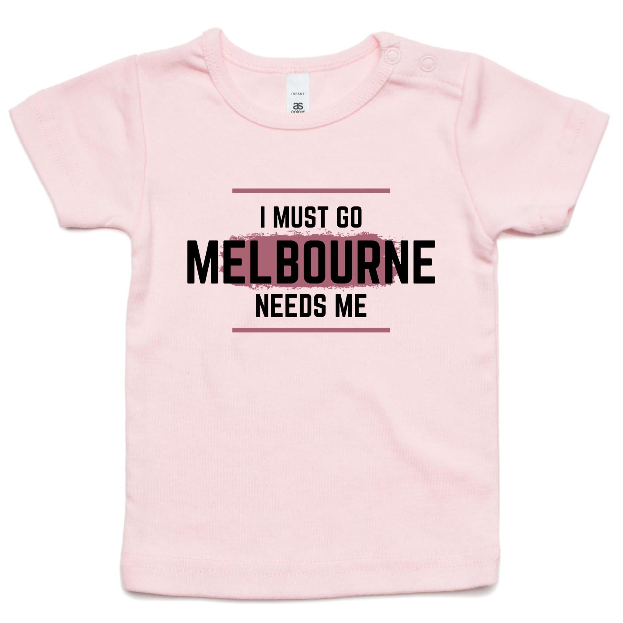 Funny Toddler T-shirt Superhero Slogan "Melbourne Needs Me"