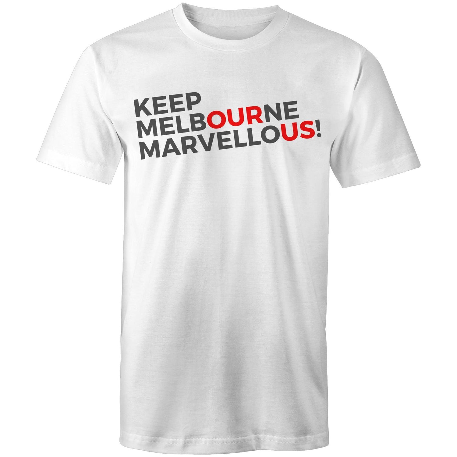 Men's T-shirt "Keep Melbourne Marvellous!" - Slogan Bold Letters Tee