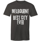 Men's T-shirt "Melbourne Best City Ever" Slogan Grunge Tee