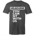 Funny Men's Melbourne T-shirt "Sit With Us" Plus Sizes