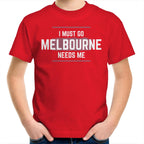 Funny Kids Superhero T-shirt "Melbourne Needs Me" Unisex Tee