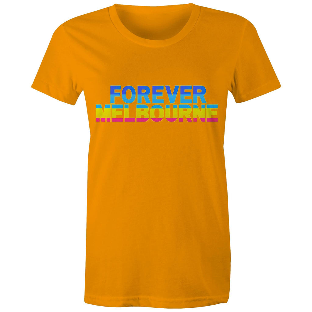Forever Melbourne - Women's Colourful Rainbow T-shirt