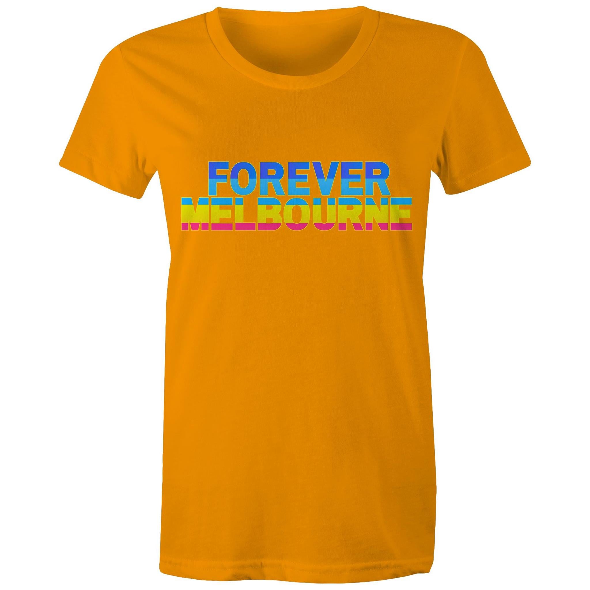 Forever Melbourne - Women's Colourful Rainbow T-shirt