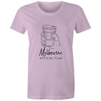 "Melbourne Official Flag" Funny T-shirt Takeaway Coffee Cup Women's Top