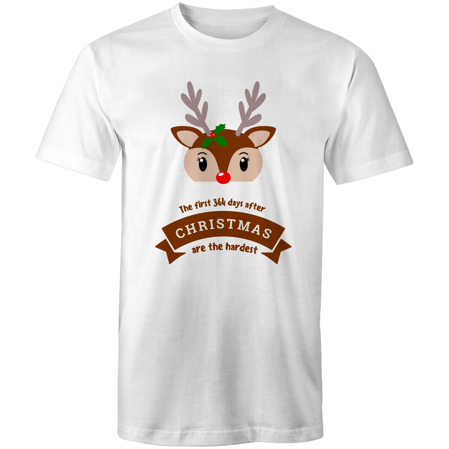 Christmas - The First 364 Days After Xmas Are The Hardest - Funny Slogan Men's T-Shirt