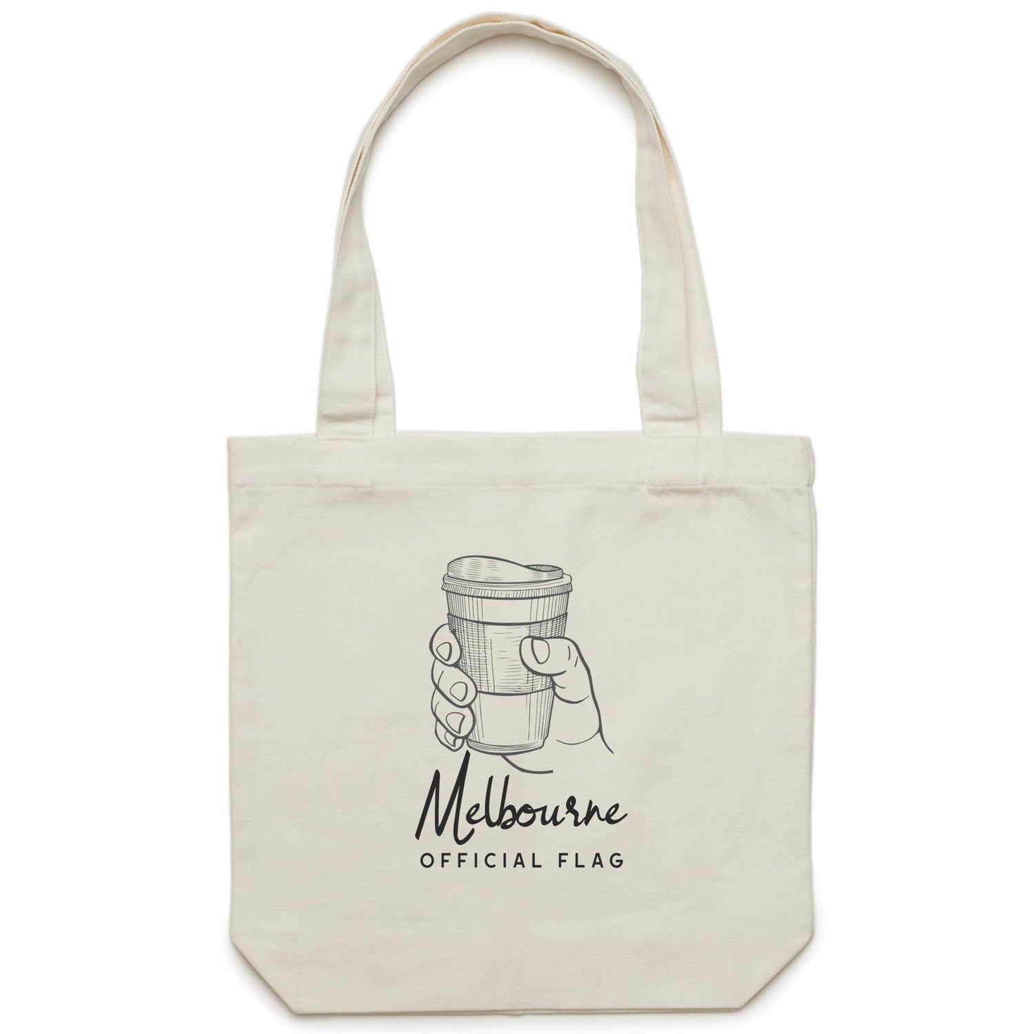 Canvas Quality Tote Shopping Bag - Official Melbourne Flag