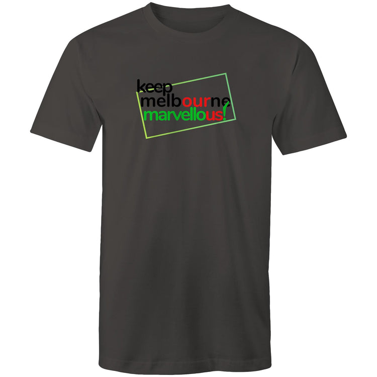 Men's T-shirt "Keep Melbourne Marvellous!" - Hoddle Grid Design Tee