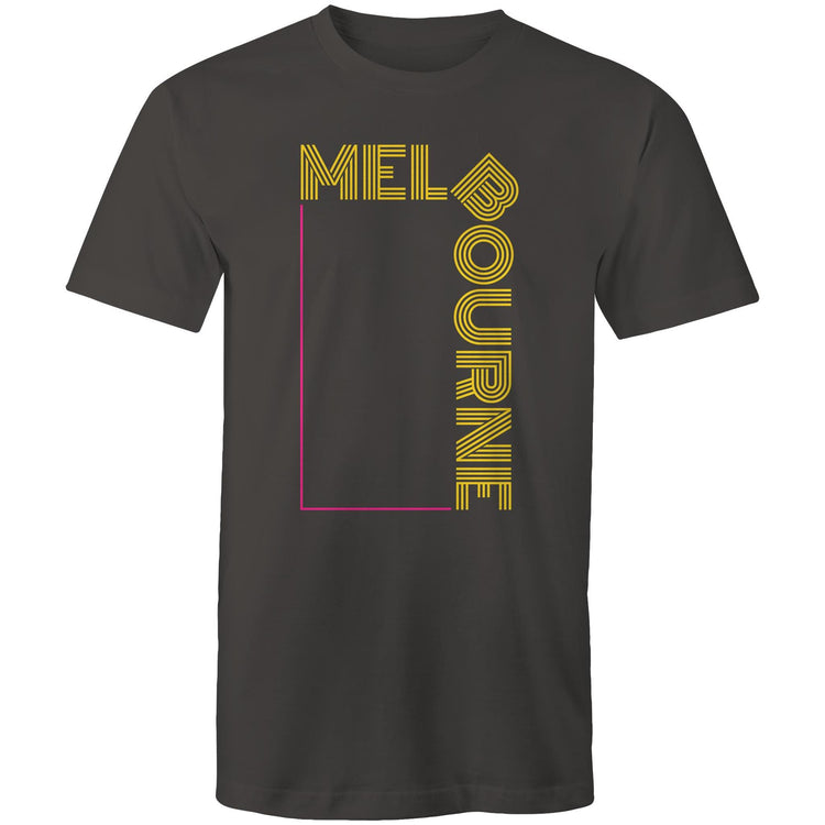 Men's T-shirt "Melbourne" Slogan Pop Culture Design Tee